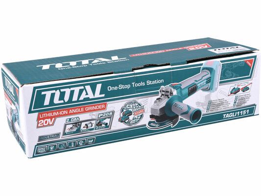 Bruska úhlová AKU, 115mm, 20V Li-ion, 2000mAh, industrial - bez baterie a nabíječky