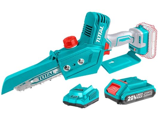 Řetězová pila AKU, mini, 20V LI-ION, Brushless, 1ks baterie, 1ks nabíječky