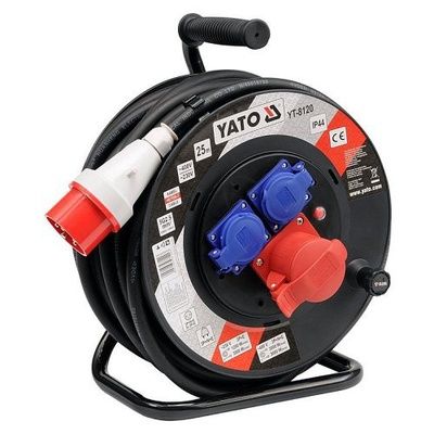 Prodlužovací kabel silový na bubnu, 25m