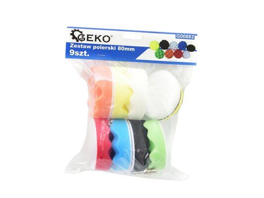 Sada nástavců na leštění 80 mm, 9ks